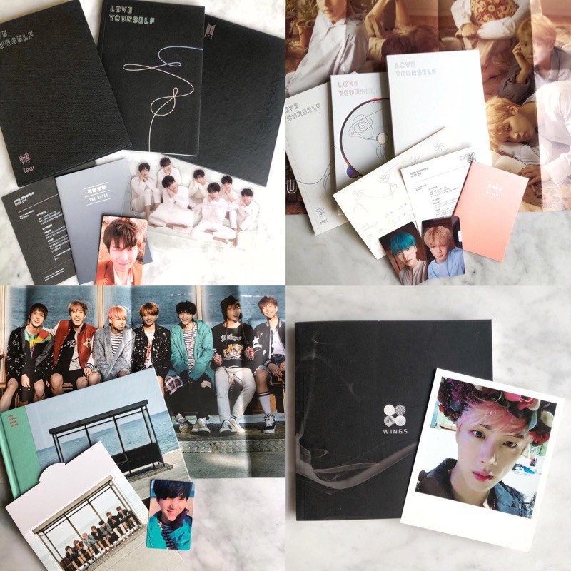 BTS Album + Poster + Perintilan - WINGS, YOU NEVER WALK ALONE, LOVE YOURSELF