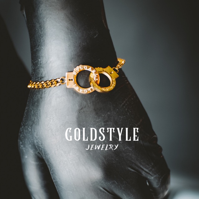 Gelang rantai pria gold bahan titanium anti karat