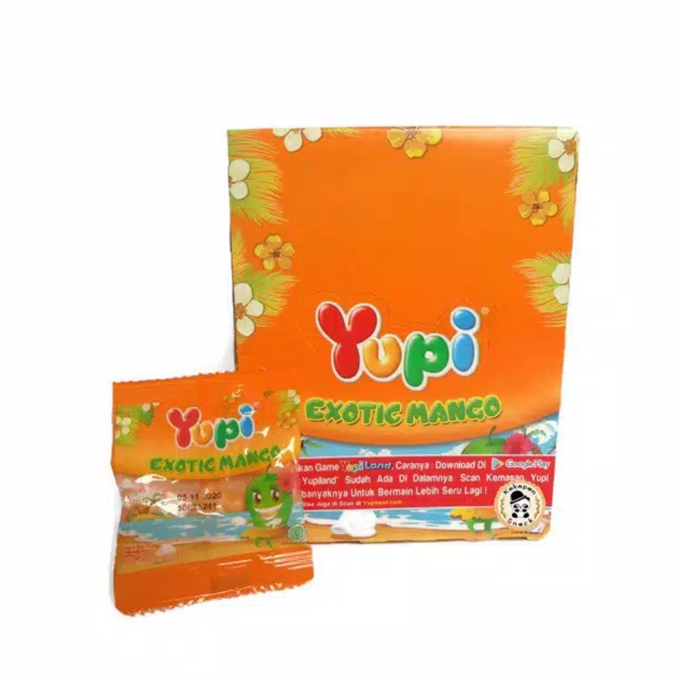 

Yupi Exotic Mango 1 Box isi 24 Pcs