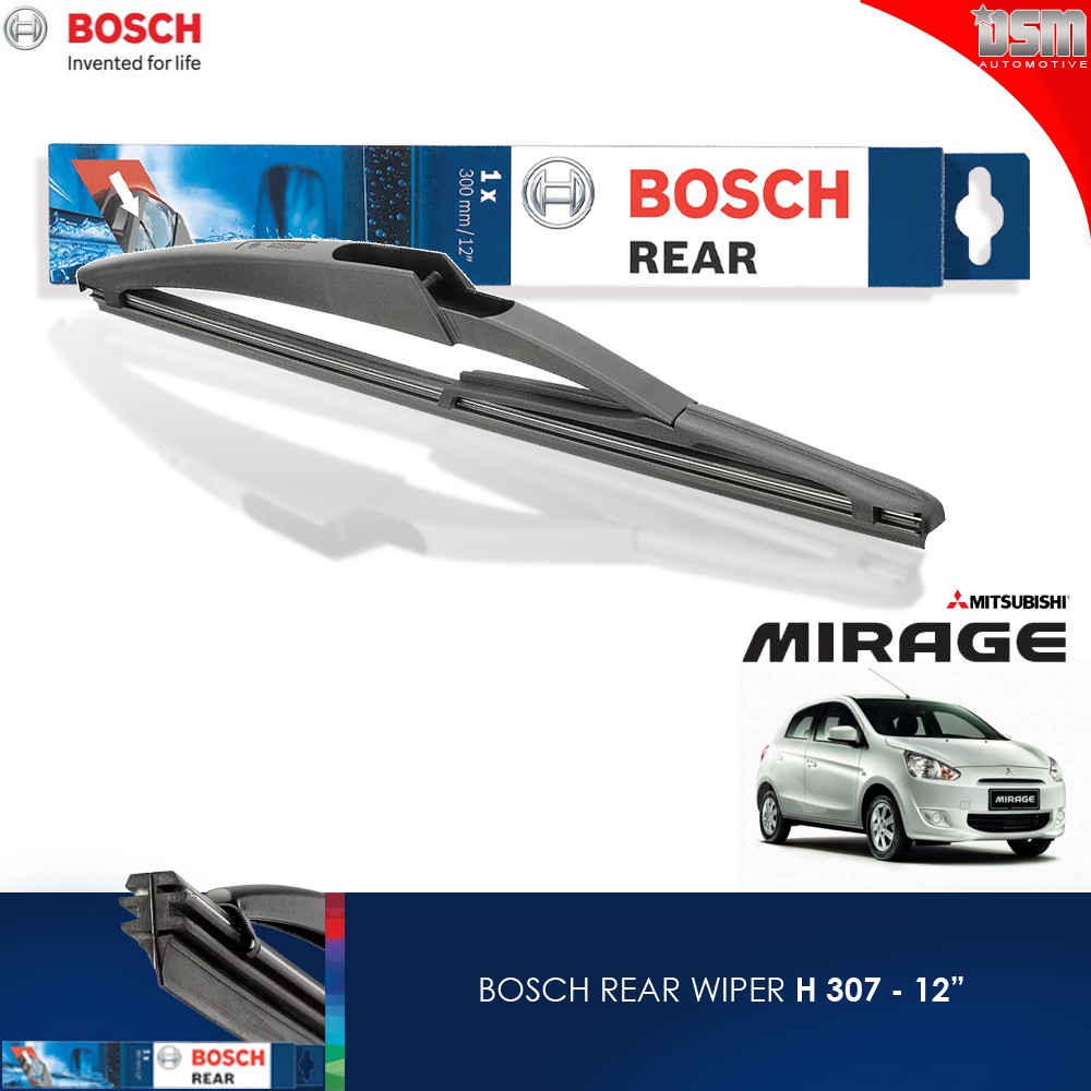 Bosch Rear Wiper / Wiper Belakang Mitsubishi Mirage - 12 Inch / Bosch Original / DSM