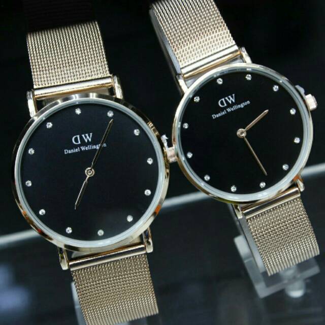 JAM TANGAN COUPLE/PASANGAN DW RANTAI PASIR KW SUPER TERBARU ANTI AIR ELEGANT HARGA BERSAHABAT...