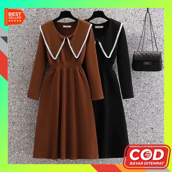 Brillie Tunik Jumbo Moscrepe Import Fit Xxl - Hijau Army Cod - Fuji Midi Dress Tunik Muslim Wanita R