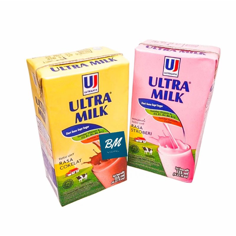 

Susu Ultra 125 ml / Susu UHT Susu Ultra Milk 125 ml
