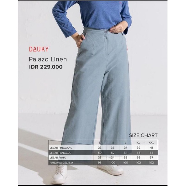 RB Palazzo linen dauky - celana dauky AST