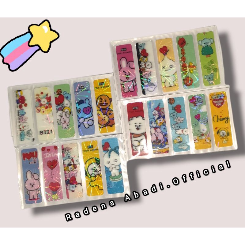 

*RadenaAbadi* Index Fancy Karakter BT21