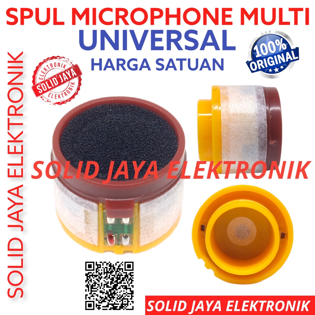 SPUL SPULL MIC MULTI STANDART UNIVERSAL MICROPHONE SPOL SPOOL SPOEL SPUEL MURAH STANDAR ELEMEN MIK RECONE KIT MIC MIKROPHONE DINAMIC CARTRIDGE STANDARD MURAH MIK