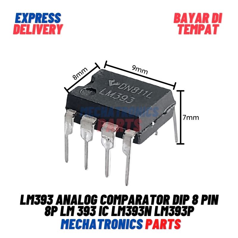 LM393 Analog Comparator DIP 8 Pin 8p LM 393 IC LM393N LM393P