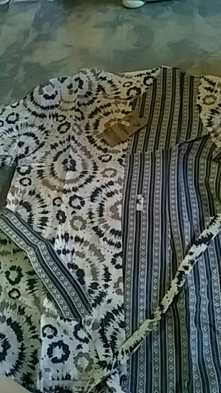 M-l-xl-xxl Batik Wanita Asj Sa Hrb026 Kenongo Kemeja Tosca Pendek