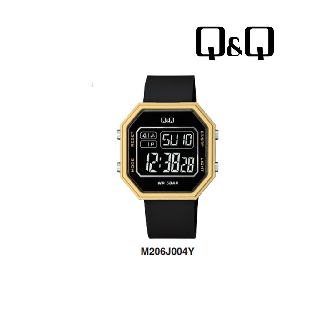 Jam Tangan Pria Stylist Sporty Casual Digital Original Q&amp;Q QnQ QQ M206 M206J Series