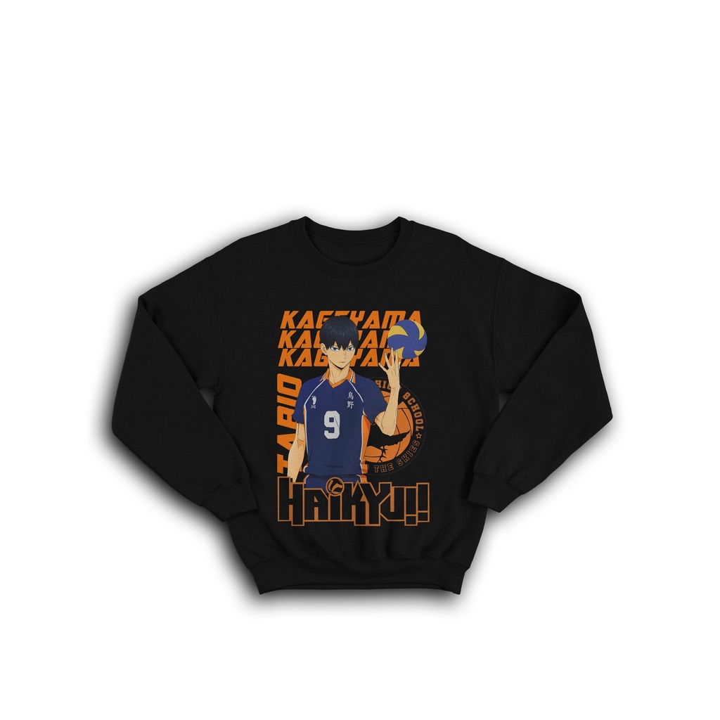 SWEATER CREWNECK TERBARU HAIKYU KAGEYAMA SHOYO HINATA SHOUYOU YUKITAKA IZUMI TABIO HINATA HYUUGA