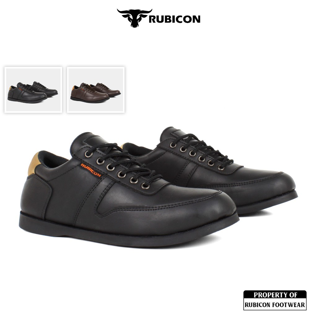 SEPATU OXFORD RUBICON BASE COKLAT SEPATU CLASIK ACARA FORMAL KANTORAN KULIT SINTETIS PREMIUM QUALITY