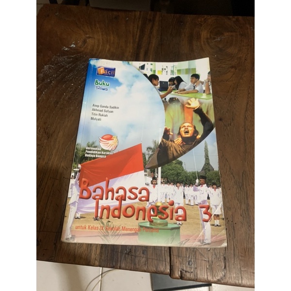 

buku pelajaran bahasa indonesia kelas IX