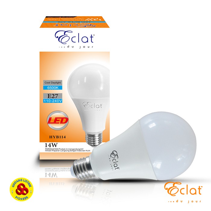 Eclat LED Bulb 14W Putih E27 Bohlam Lampu LED Bulb 14 Watt CDL 220V