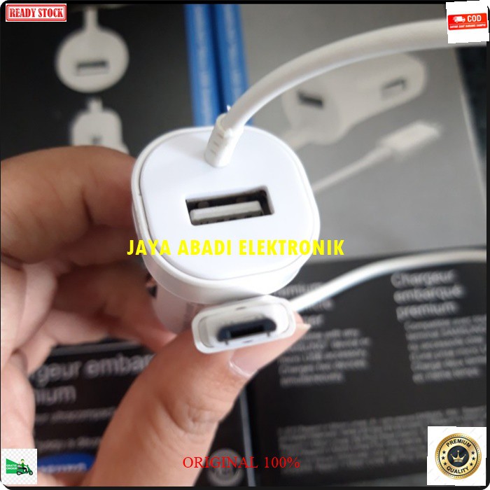 J375 ORIGINAL SAMSUNG 3A SPIRAL CAR FAST CHARGER SUPER SPEED CHARGING SPRING CABEL USB ADAPTOR MOBIL