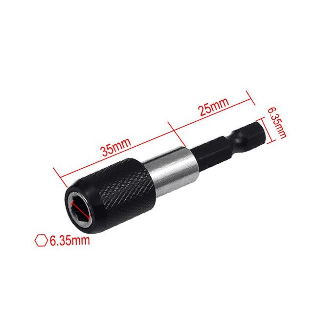 Sambungan Kepala Bor Ekstensi Drill Extension Chuck Adapter Extender Hexagon Magnetic Shank 1/4 Inch Hex