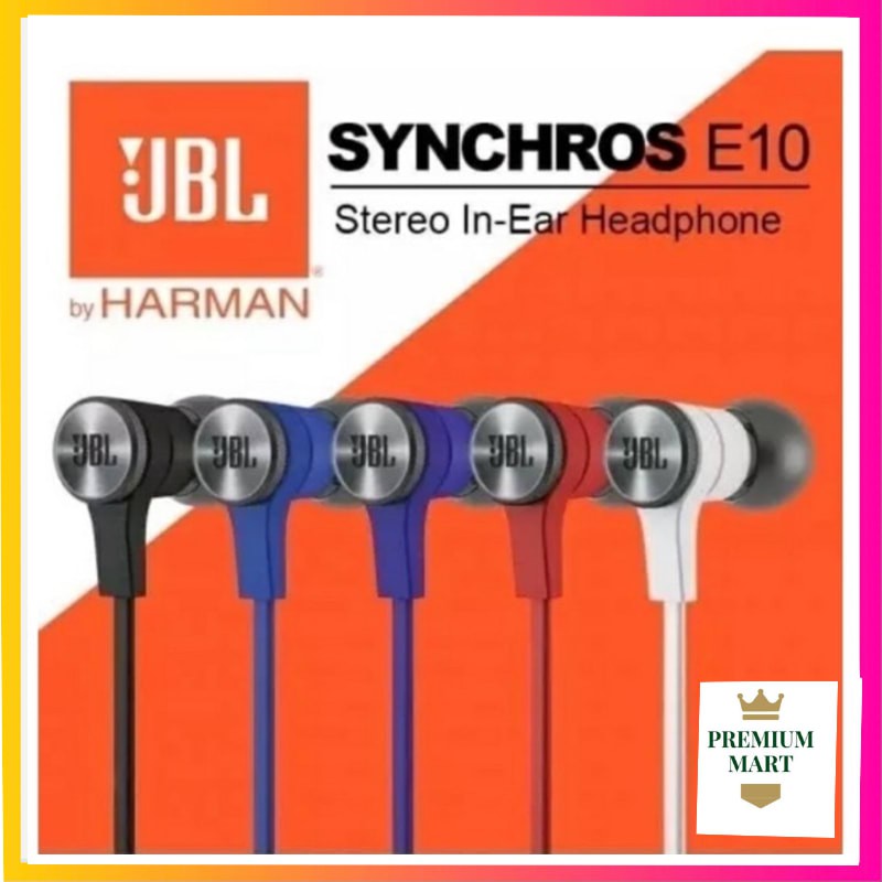 Headset J E10 STEREO IN-EAR EARPHONES/ Headset Handsfree Earphone J E10 STEREO IN-EAR EARPHONES