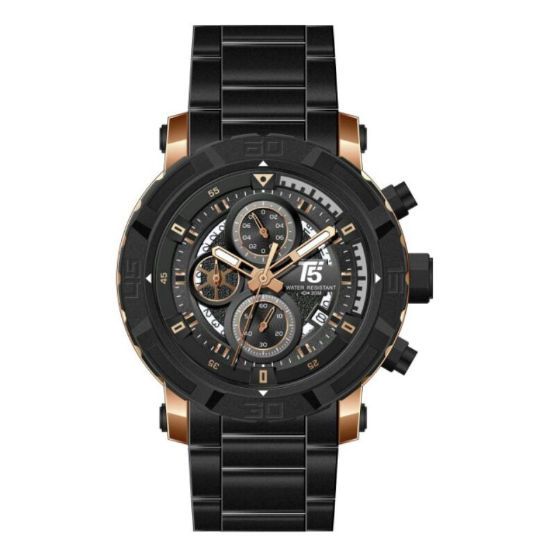 JAM TANGAN PRIA T5 H 3814 CHRONO ORIGINAL WATER RESISTANT 3ATM