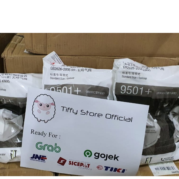 3M 9501+ 9502+ KN95 MASK (PLASTIC BAG)