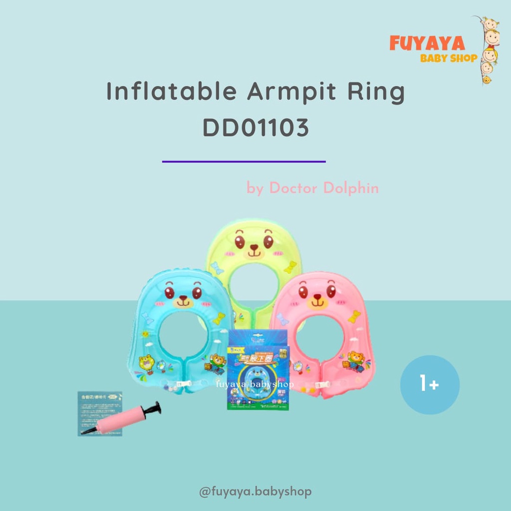 Doctor Dolphin Inflatable Armpit Ring DD01103 - Pelampung Renang Bayi