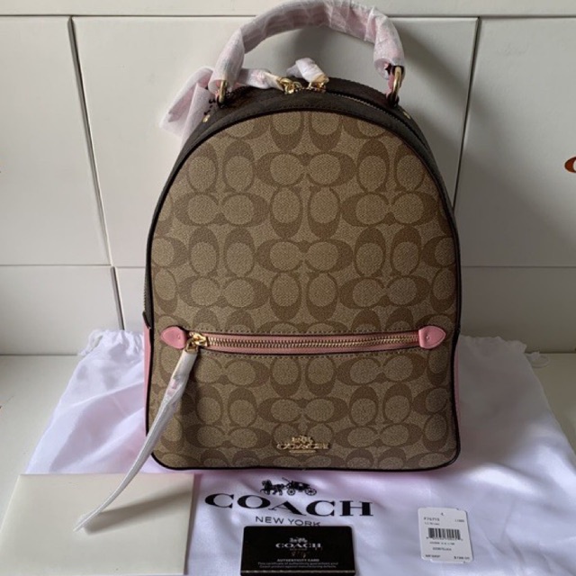 Coach Jordyn Backpack In Signature Pink (76715)