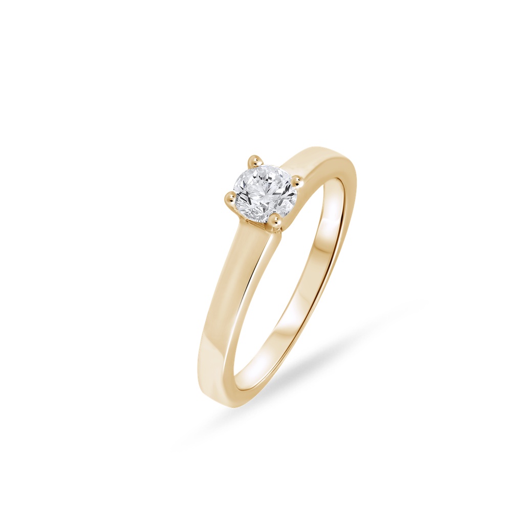 1901 Jewelry Cincin Solitaire Swarovski One Lapis Emas