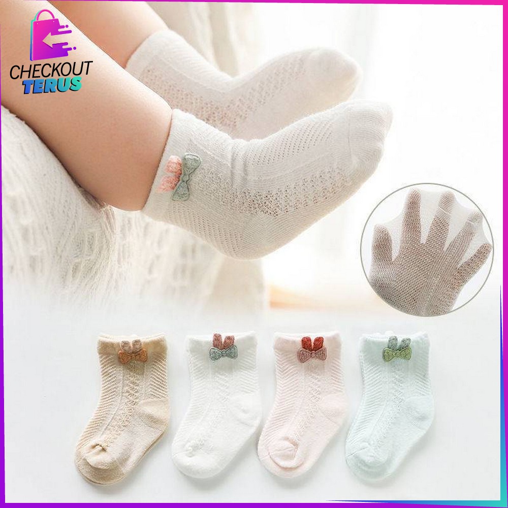 CT P214 Kaos Kaki Anak Balita Gemoy Motif Kelinci Bahan Katun Elastis Baby Socks Unisex  Anti Slip