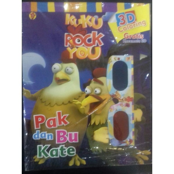 buku mewarnai anak 3D