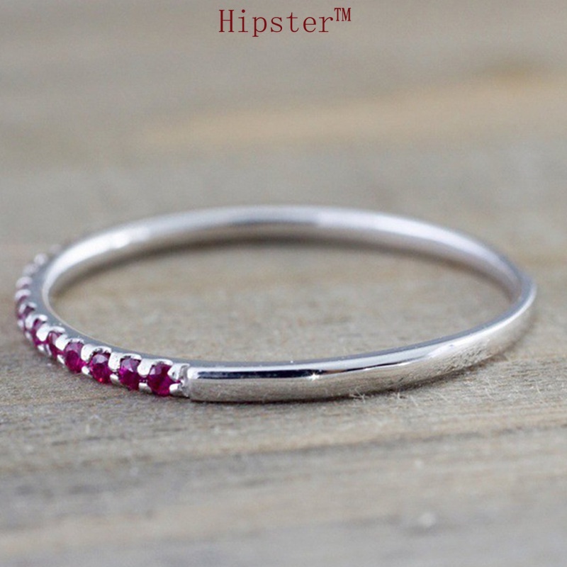 Hot Sale Classic Light Luxury Diamond Natural Ruby Ring