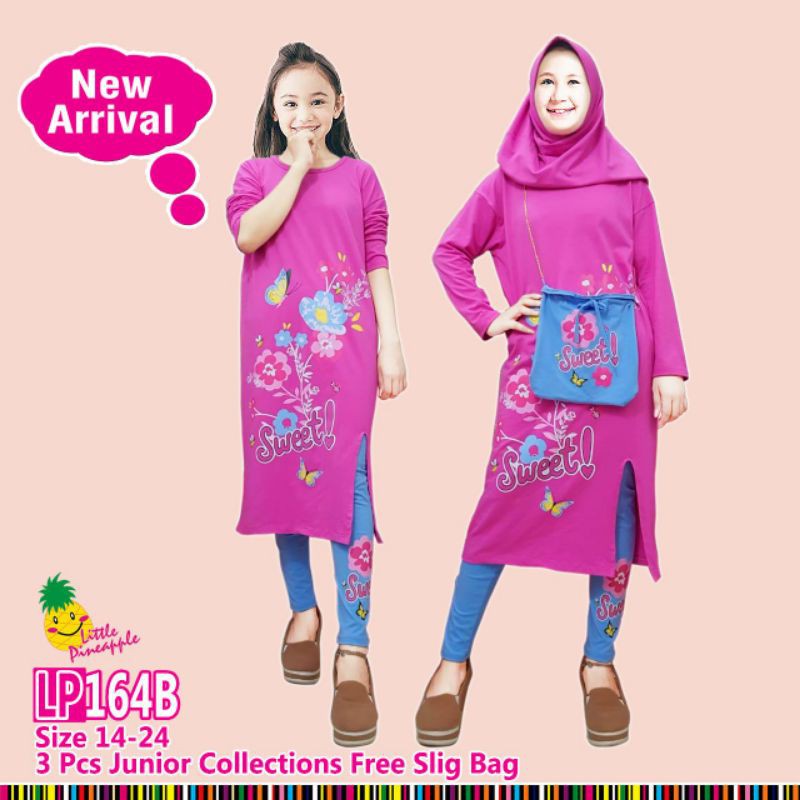 486-10 BAJU SETELAN TUNIK ANAK TANGGUNG REMAJA ABG CEWEK PEREMPUAN MODIS KEKINIAN BRANDED