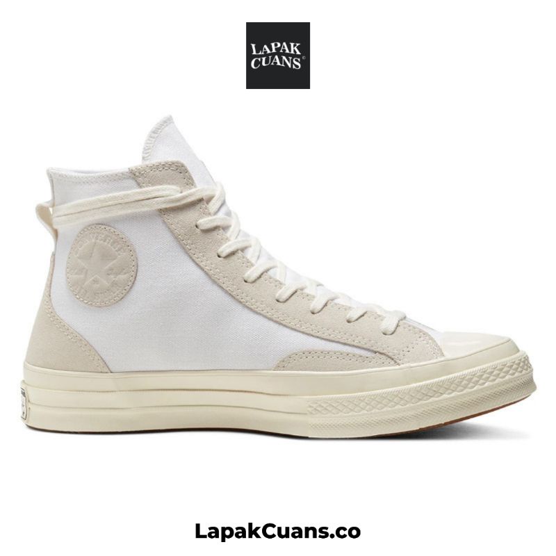 CONVERSE CHUCK 70's HIGH FINAL CLUB WHITE EGRET ORIGINAL RESMI