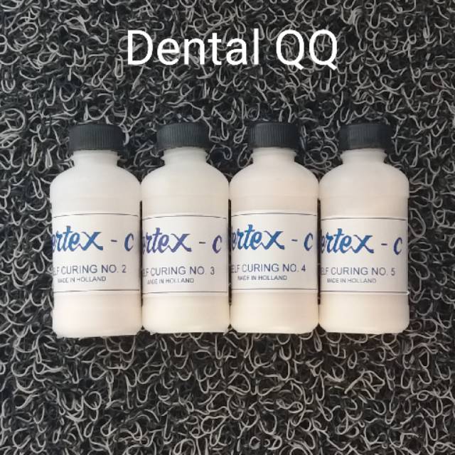 Vertex C Powder Putih Self Curing / Vertex-C Bubuk SC acrylic gigi palsu otomatis self curing akrili
