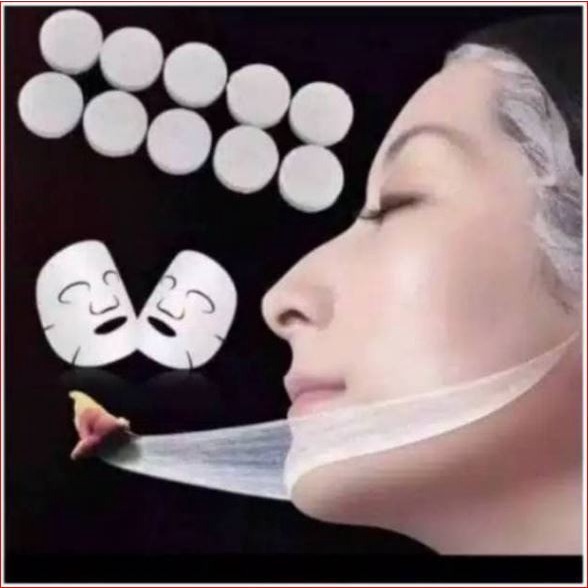 (NCS) [COD] COMPRESSED FACIAL MASK Masker Kertas Paper Sheet Tablet Mask Pack