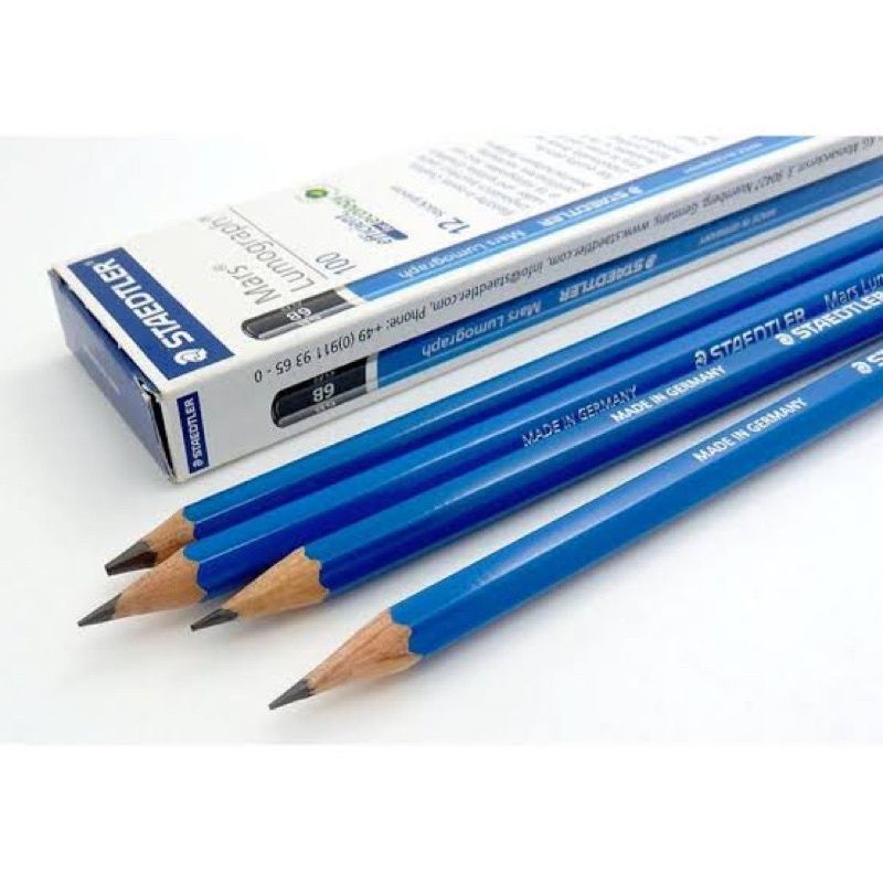 

STAEDTLER Pensil 2B-8B Biru Pensil Ujian Dan Sketsa Ecer