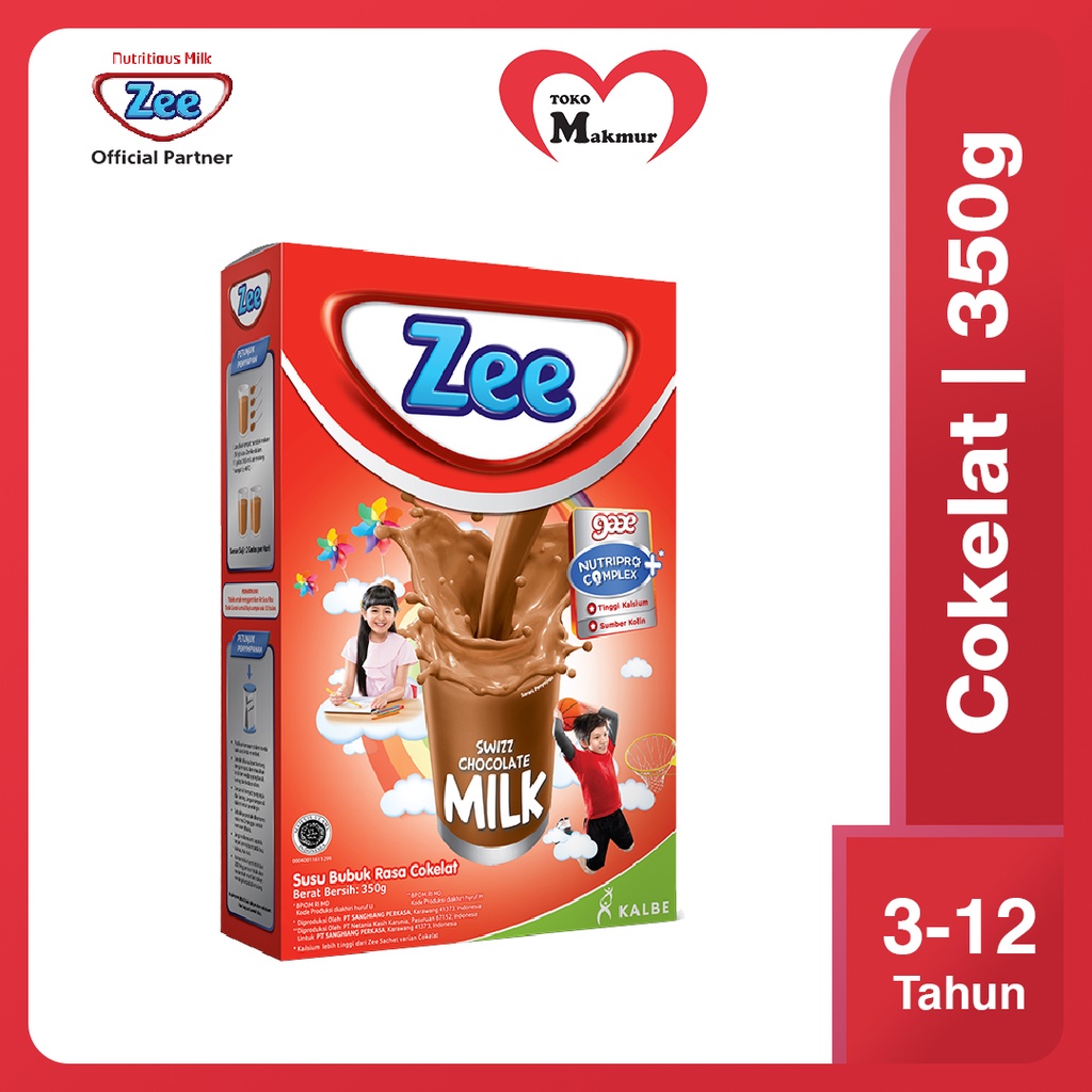 Zee Vanila / Madu / Coklat / Strawberry 350gr / Toko Makmur Online