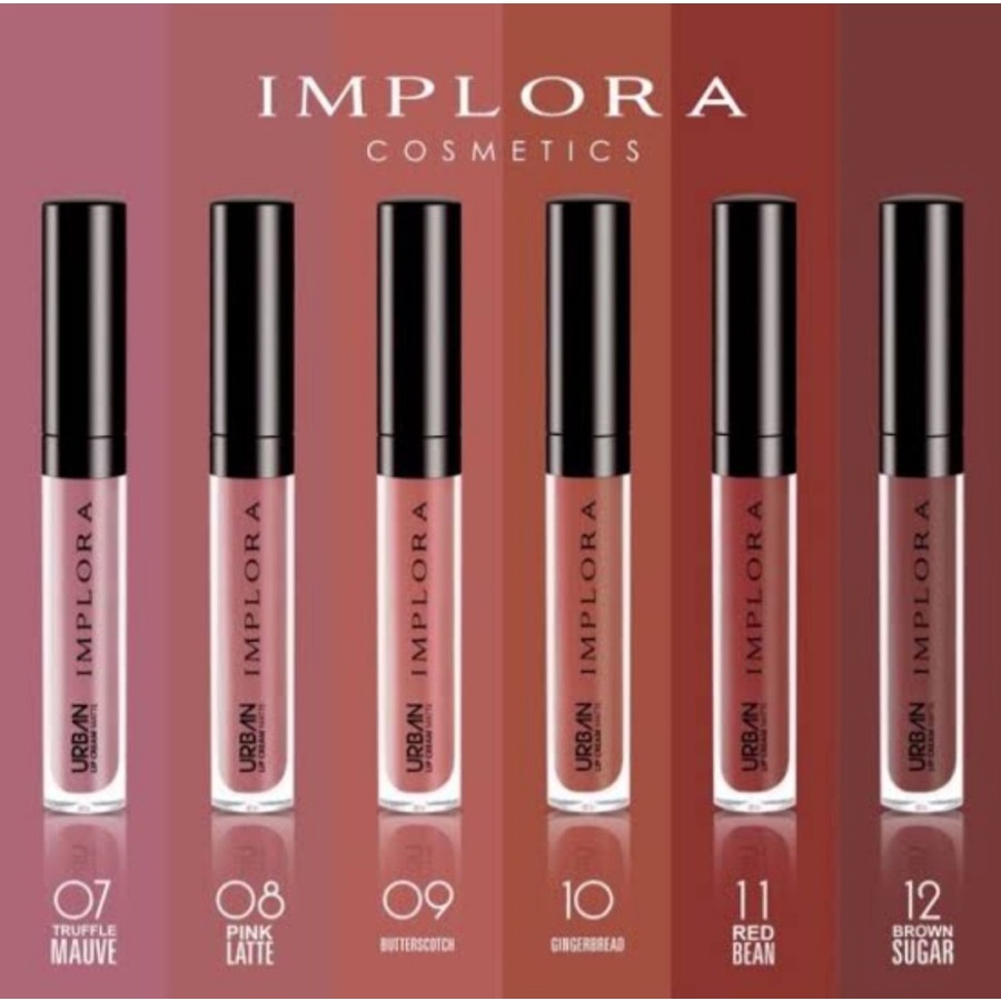 [ IMPLORA ] LIPSTICK URBAN LIP CREAM MATTE ORIGINAL BPOM | IMPLORA Urban LipCream Matte