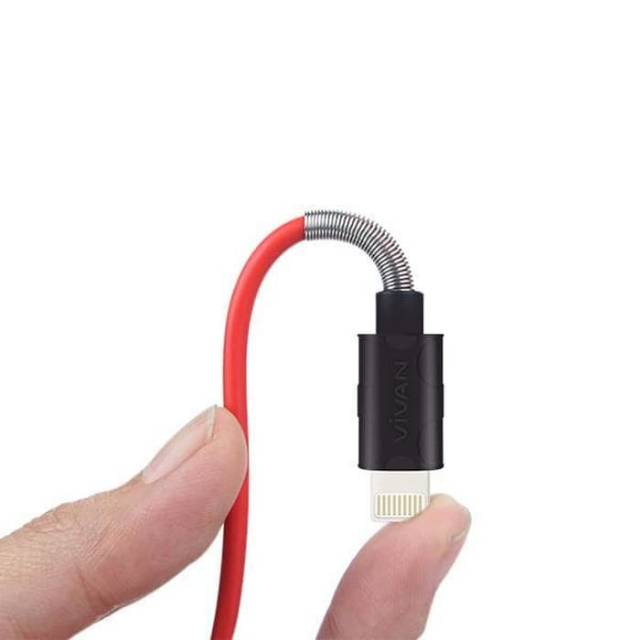 Ligthning usb Kabel Charger Vivan FL100 / Usb Charger Iphone 5 6 7 8 X XR HK-CA D06 / Kabel Casan Usb Data Micro HK CA-D15 Packing Premium