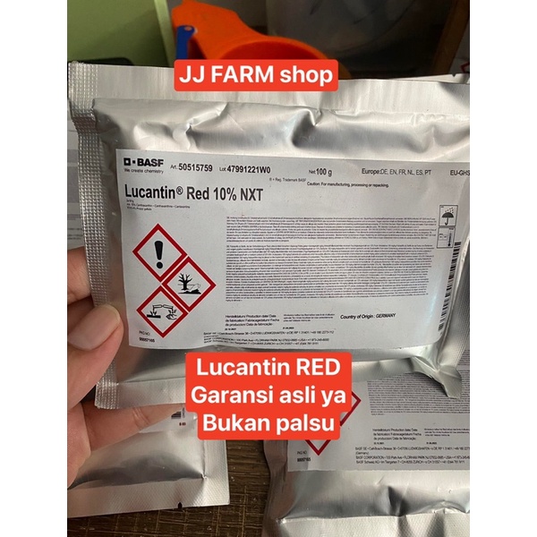 LUCANTIN RED BASF original 100gram pewarna ikan merah asli carophyl dll