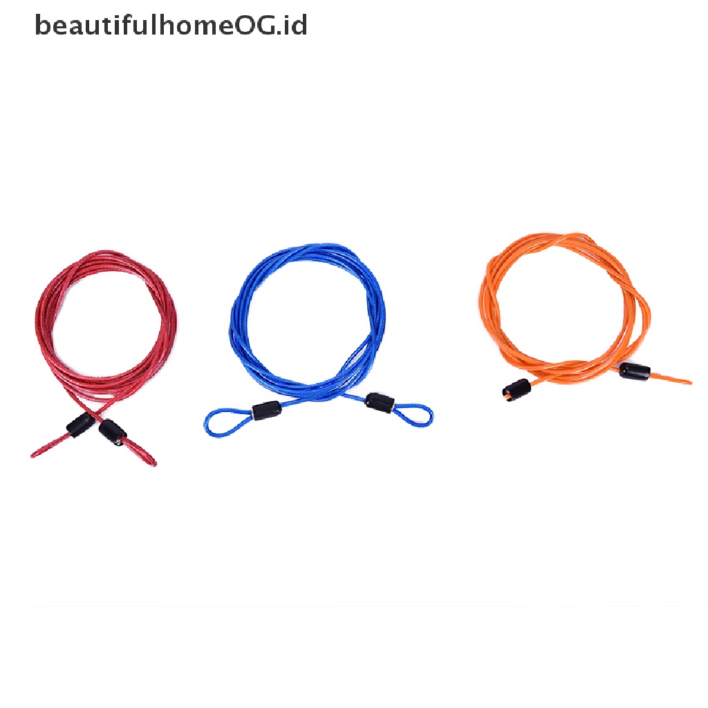 / Beautifulhomeog.id / 2m Kunci Sepeda Model Kabel Kepang Loop Ganda