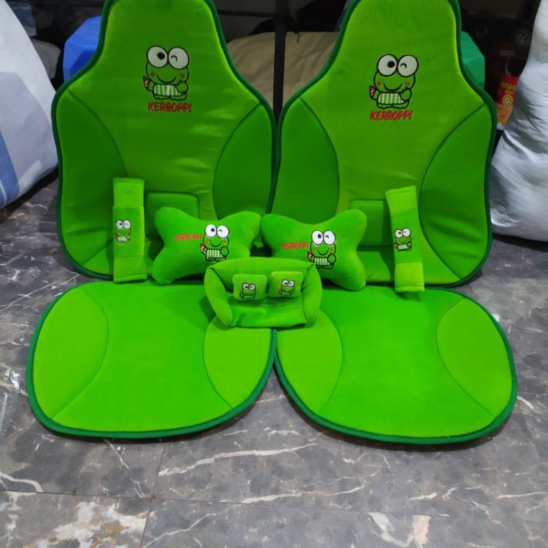 sandaran jok mobil+bantal 1set