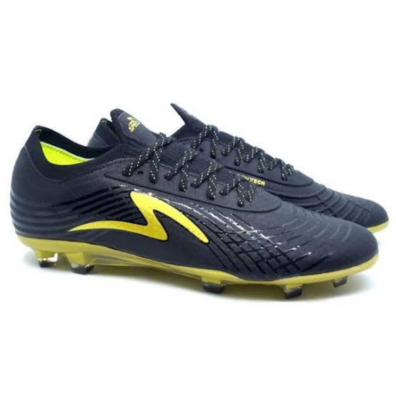 Sepatu Bola Specs Accelerator Lightspeed II FG - Black / Gold