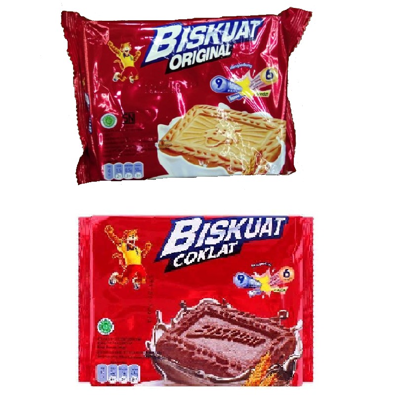 

Biskuat Biskuit Rasa Original, Cokelat Kemasan 140gr