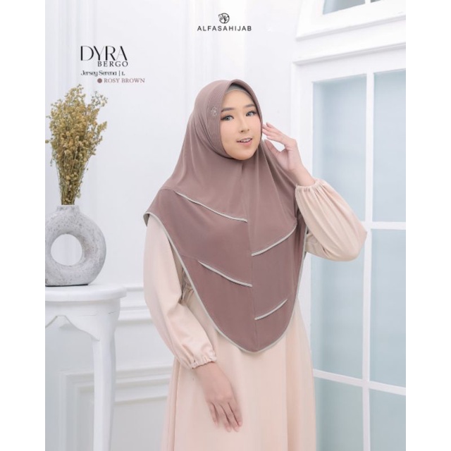 (Diskon 10%) Bergo Dyra by alfasa hijab