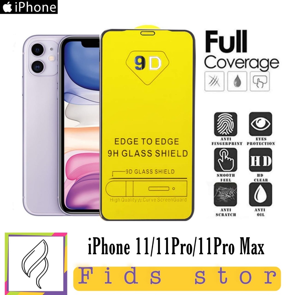 PROMO Tempered Glass APPLE IPHONE 11, Iphone 11 Pro,11 Pro Max TG Layar FULL COVER Anti Gores Kaca