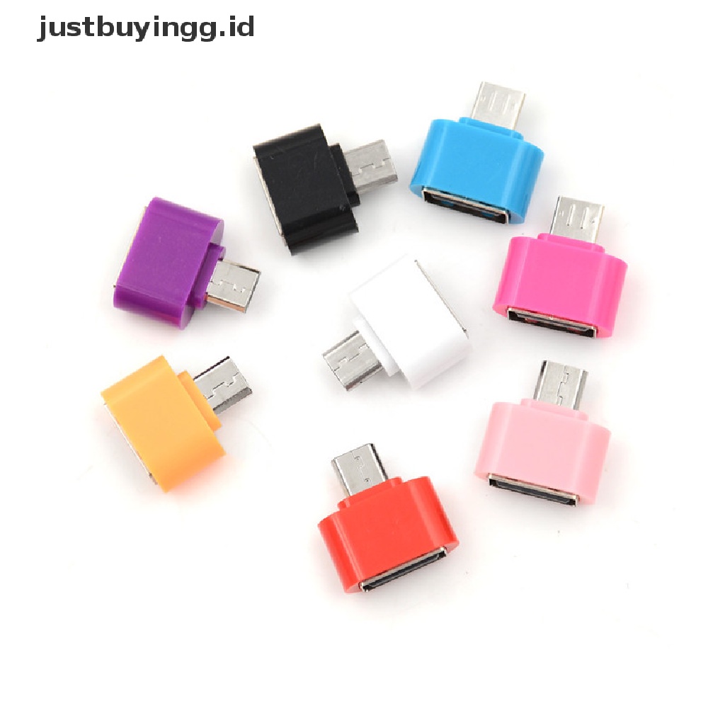 (Justbuyingg.Id) 3pcs Adapter Konverter Otg Micro Usb Male Ke Usb 2.0 Untuk Tablet Android