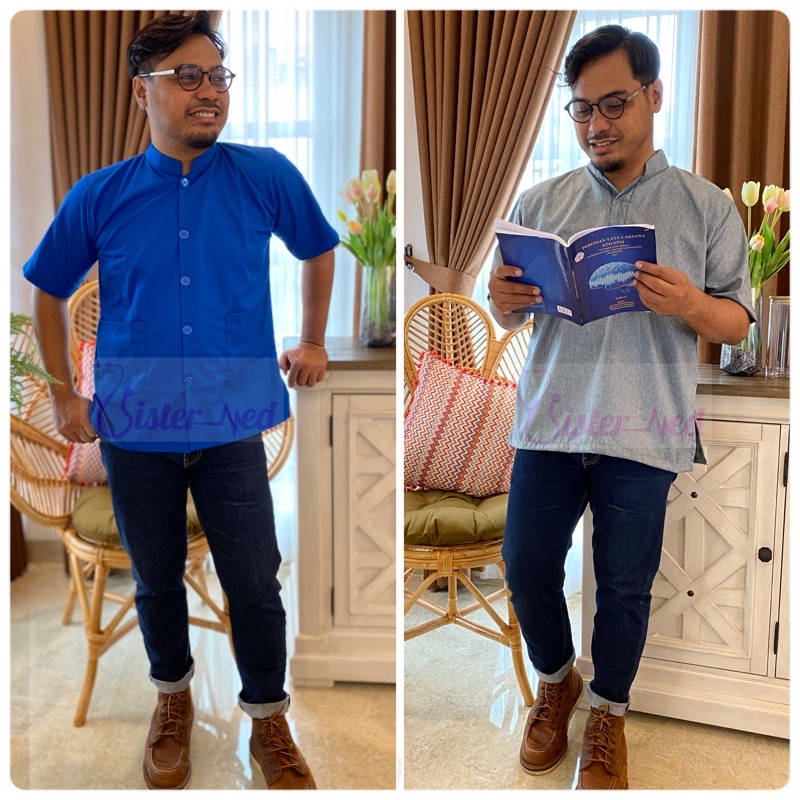 PO 2 Hari Baju Jaga/ Scrub Dokter/ Perawat/ Bidan model Kancing