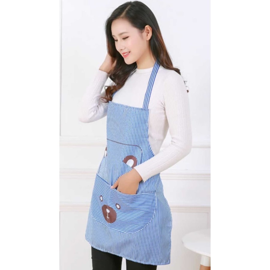 Celemek Masak Apron Dapur Anti Air Minyak bisa Lap Tangan