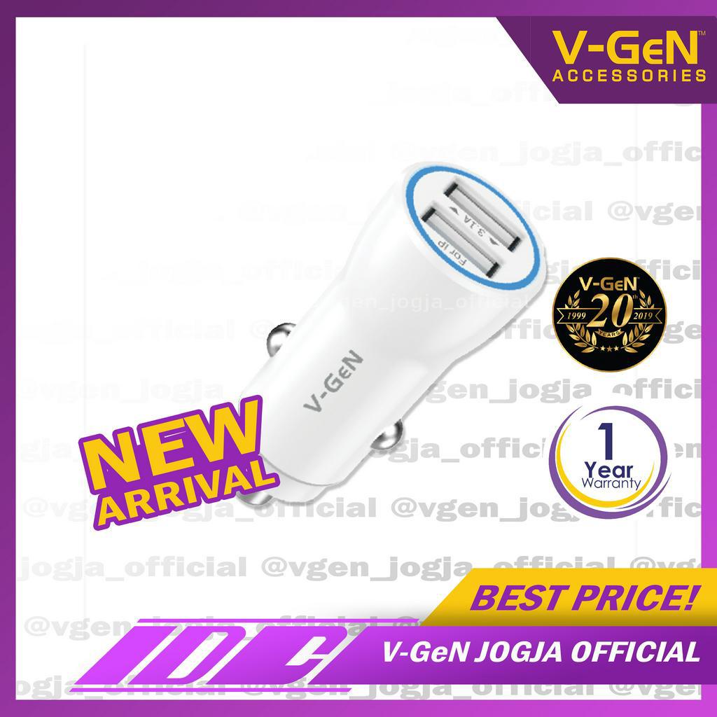 Car Charger V-GeN VCC2-31 3.1A Dual Port Charger Mobil