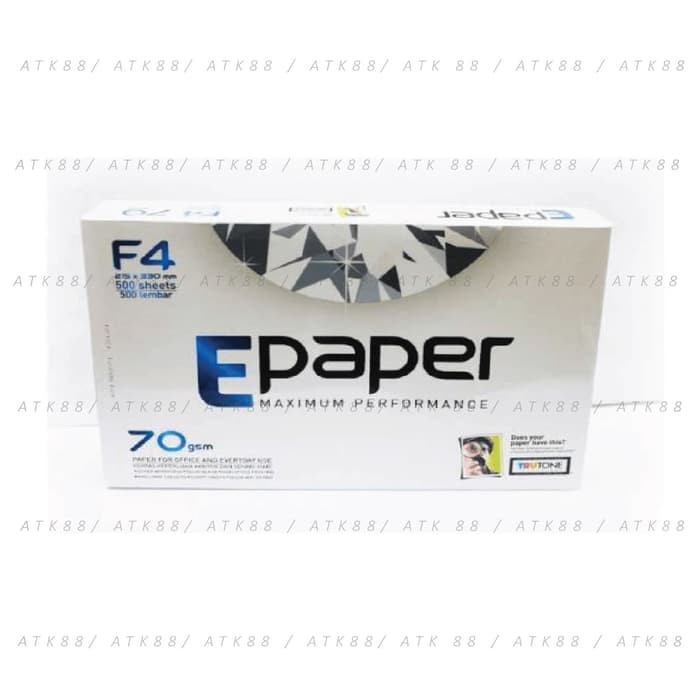 

Jual Kertas HVS F4 70 gsm - EPaper Terlaris