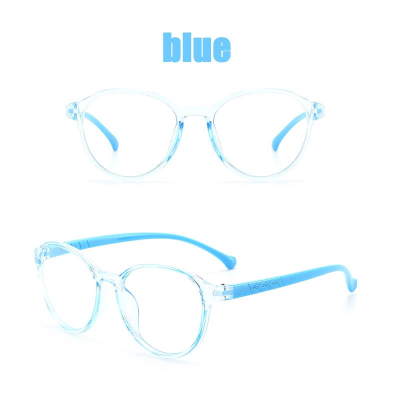 COD Kacamata Anak Anti Radiasi Kacamata anak Pelindung Anti Cahaya Biru Yang Fleksibel S-Anak-blue