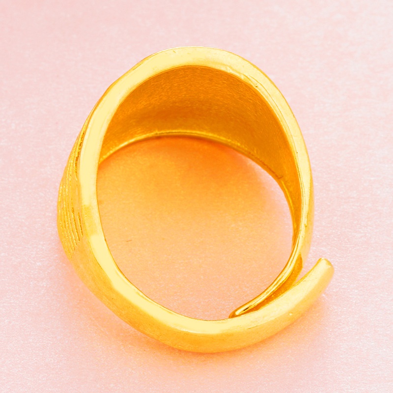 Cincin Desain Bunga Lapis Emas Asli Kadar 375 Gaya Korea Untuk Wanita